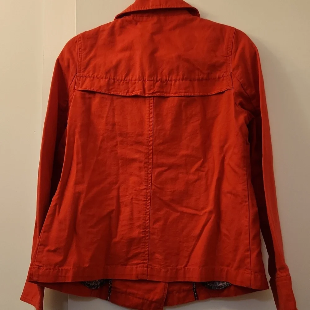 Old Navy Red Pea Coat Size Small - Picture 2 of 4